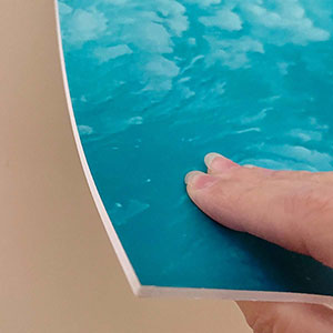 Foto su foglio di PVC